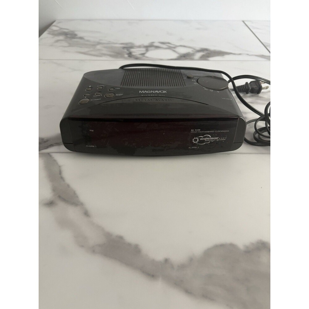 Magnavox AJ3240 Dual Alarm Clock Radio AM/FM Digital LED Tested Works